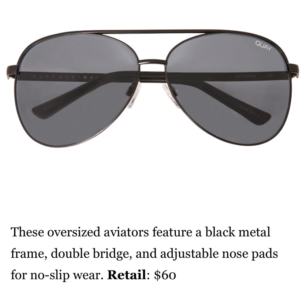 Quay Aviator Sunglasses